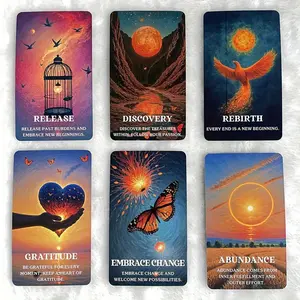 Cosmic Energy Oracle Cards: 54 Oracle Card deck with keywords, divination tool for oracle reading, psychic reading, fortune, spiritual, tarot card deck