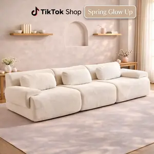 Oversized Modular Cloud Couch – Boneless Sectional Sofa with Multiple Seater Options, Deep Seat Comfort, No Assembly for Apartment Living Room large big comfy