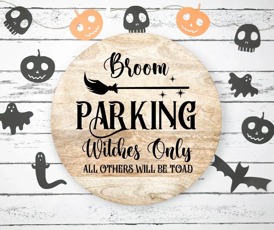 Broom Parking Sign
