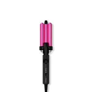 Farery Mini Hair Crimper 1/2 Inch, Travel Curling Iron Mini with Dual Voltage, Pouch Bag