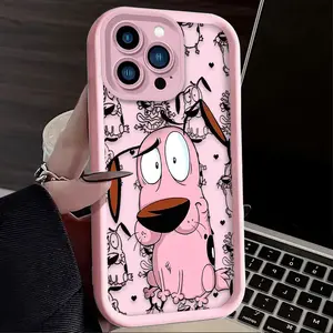 Brave Puppy Phone Case for iPhone 14, 15, 16, 13, 12, 11, Pro Max, X, XS, XS Max, XR, SE, 2020, 7, 8 Plus, made of soft silicone.