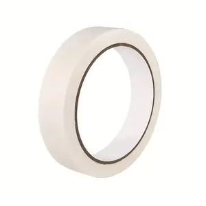 White masking tape, 1 roll package, general-purpose painter's tape, size 3/4/5 cm × 20 m, beige crepe paper tape is suitable for painting, label making, packaging, handicrafts and art creation.