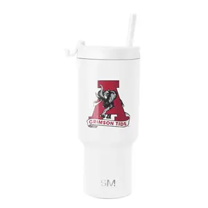 Simple Modern Officially Licensed Collegiate 30oz Trek - Vintage Logos - Insulated Tumbler with Flip Lid and Straw