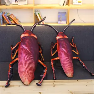 Creative 3D Cockroach Plush Pillow Funny Animal Insect Decor for Home Sofa Car Party Favors Throw Pillow Gifts for Boys Girls (13.8''(35cm))