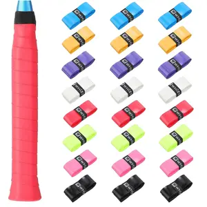 24PCS Tennis Racket Grip Tape, Precut Tennis Overgrips Tape Badminton Racket Grips with Velvety Comfort for Anti Slip and Absorbent Grip