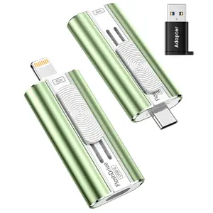 【1 PACK】iPhone Flash Drive 512GB 1TB Dual Interface USB-C & USB-L High-Speed Data Transfer Portable Memory Stick for iPhone iPad Android Phones & PCs