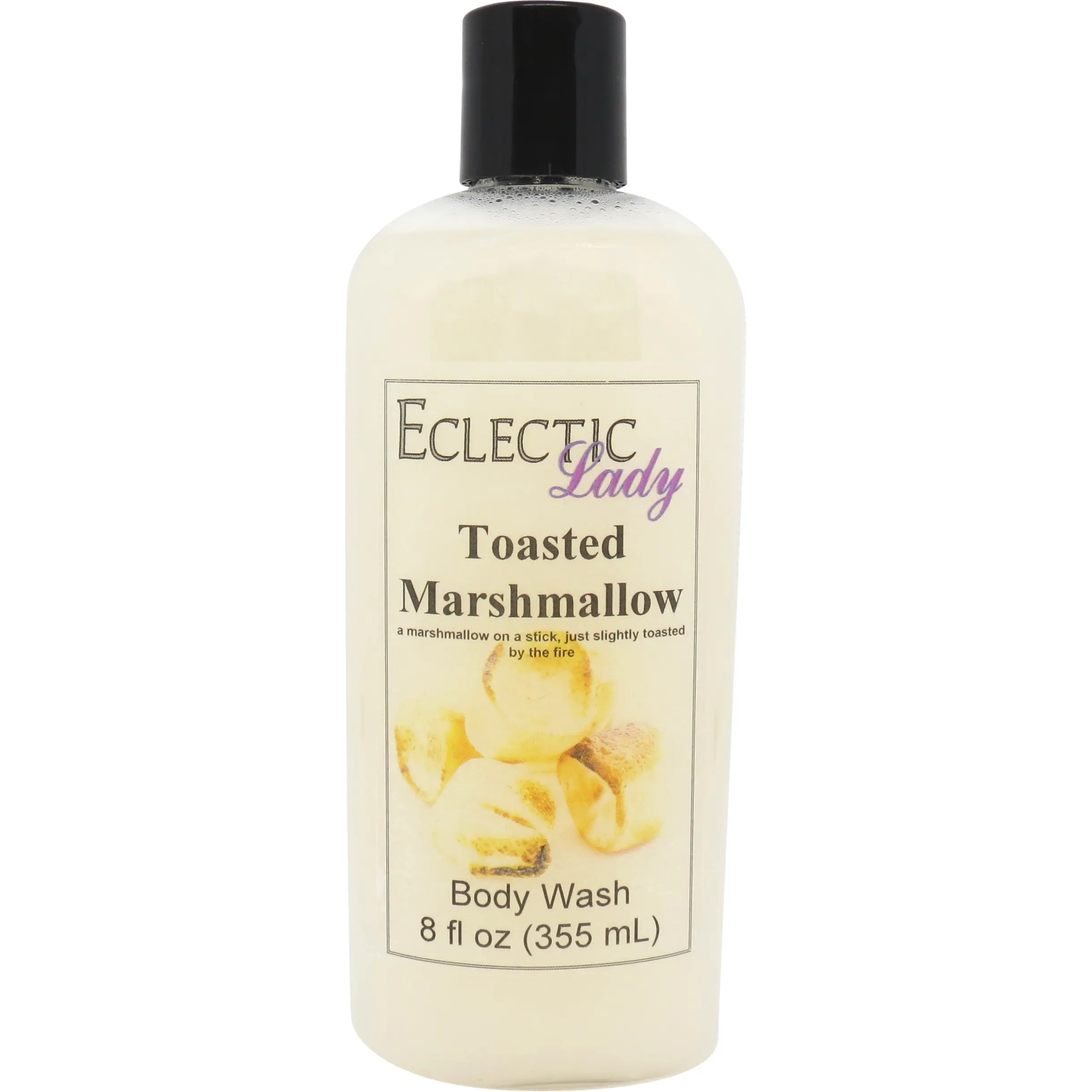 Toasted Marshmallow Liquid Pearl Body Wash, 3 in 1 Use for Bubble Bath, Hand Soap & Body Wash