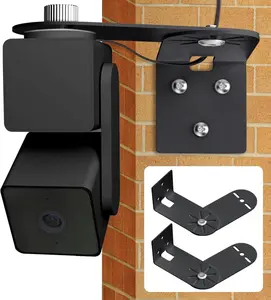 2Pack Corner Wall Mount Bracket for Wyze Cam Pan V3/V2, Wyze Cam V4/V3/V2, Max Cover Both Sides of The House 300 Degrees Reduce Blind Spots, Indoor Outdoor Mount for Wyze Cam