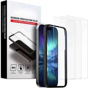 3 Pack for  17 Pro Max Screen Protector (6.9 inches), Tempered Glass Protection with Alignment Frame, Dynamic  Compatible, Case Friendly