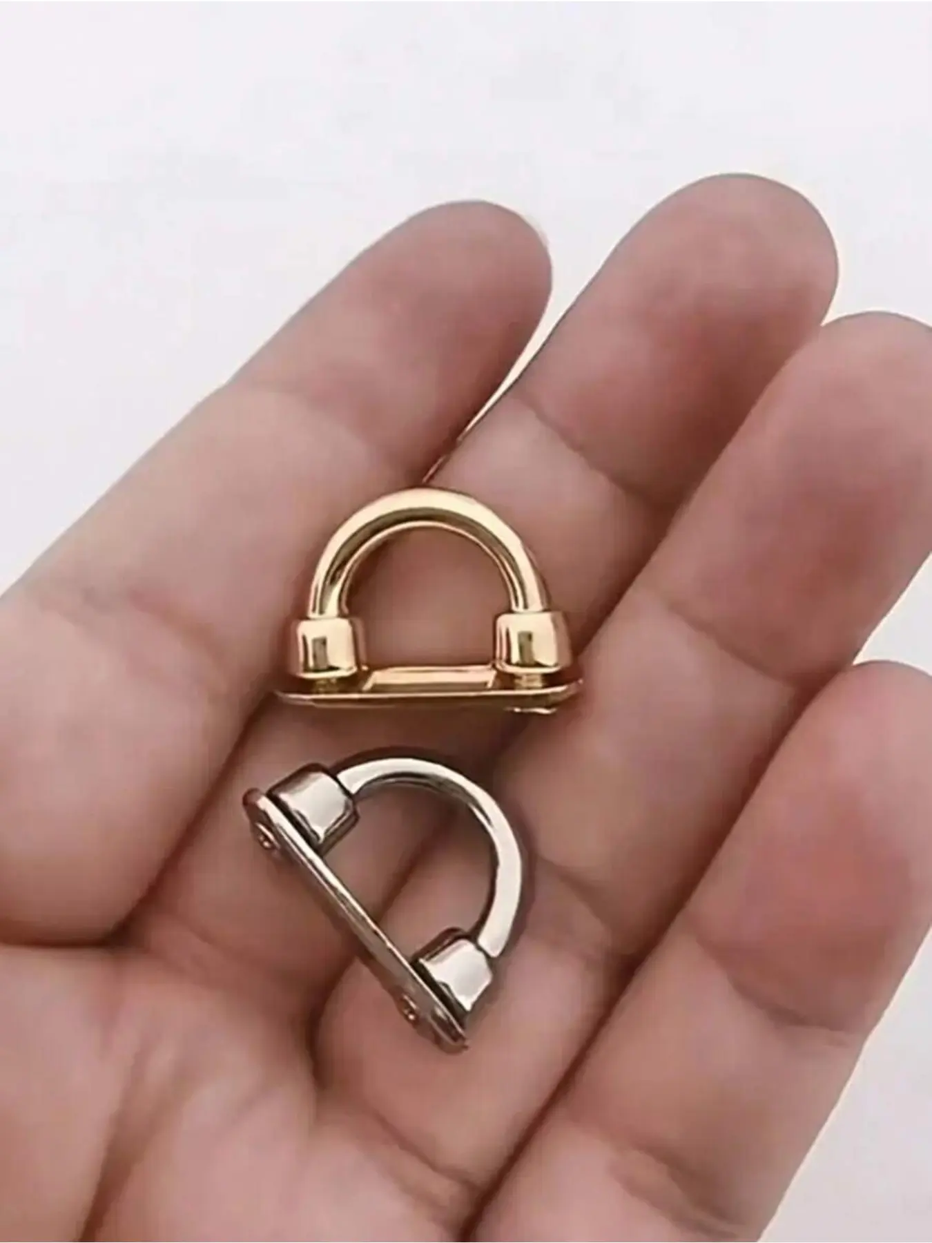 Adjustable Chain Buckle for Handbags and Straps, D-Ring Wallet Hardware, Detachable DIY Bag Accessory, Zinc Alloy, All Seasons