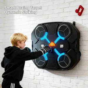 Smart Boxing Machine for Adults & Kids over 3 Years, Professional Training, Interactive, Home Fitness, Includes Punch Mitts & Charging Cable, Boxing Equipment