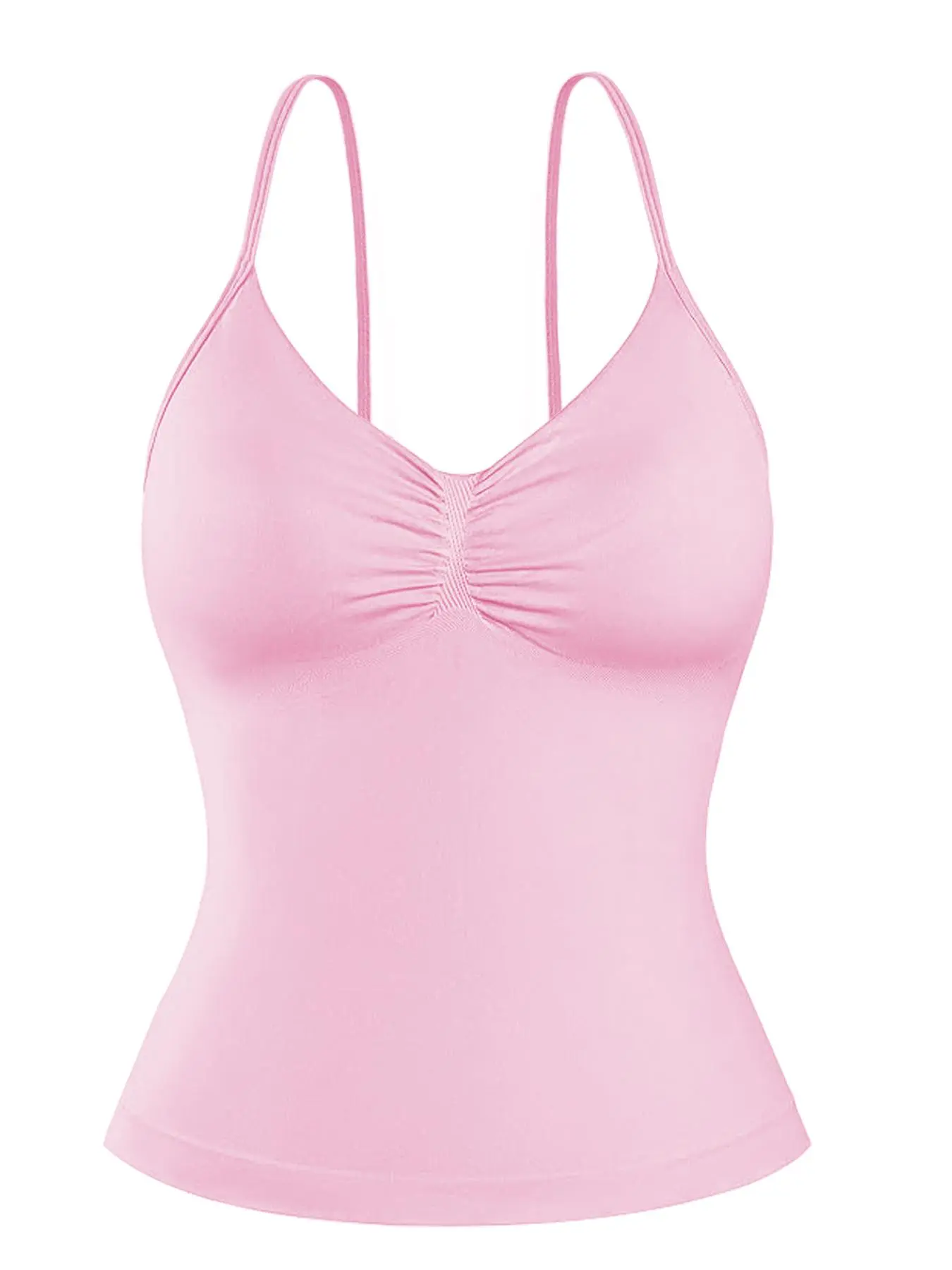 Women's Solid Color Sports Singlet, Tight-fitting Spaghetti Strap Sleeveless Sports Top for Yoga Gym Workout, Ladies Sportswear, Breathable Workout Tops, Fitness Clothes, Yoga Clothes