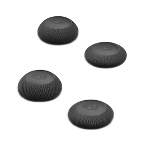 Convex Thumb Grips Set: , CQC Joystick Cap Analog Stick Cover for  [XSX/XB1] Controller- Black, 2 Pairs (4pcs)