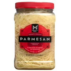 Member's Mark Shredded Parmesan Cheese 24 oz Sharp Nutty Flavor for Cooking Baking and Garnishing Dairy Baking Cheese