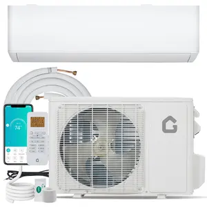 Energy Efficient Mini Split Air Conditioner & Heater – 9000 BTU, 24 SEER2, Ductless Wall Mounted AC with Heat Pump – Quiet Operation, Full Installation Kit – Cools & Heats Rooms Up to 450 Sq.Ft