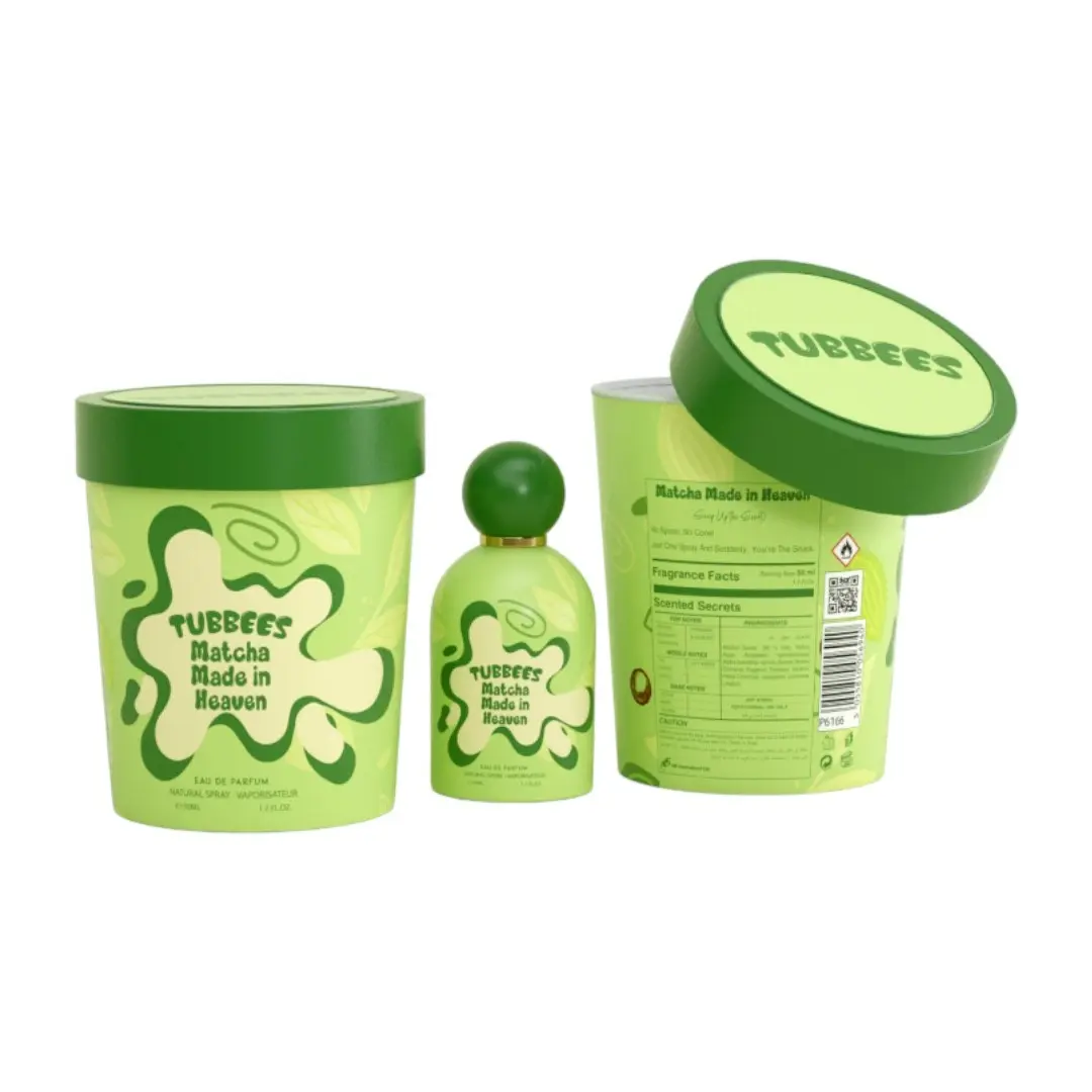 Grandeur | Tubbees | Matcha Made in Heaven | Unisex Fragrance | 100 ML - 3.4 OZ | Eau De Parfum | Green Accord - Bergamot & Dark Chocolate