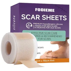 Professional Silicone Scar Sheets King - Scar Removal Treatment - Anti Aging, Dark Spots, Anti Aging, Dark Spot - Reusable Silicone Scar Tape Strips (For Keloids)