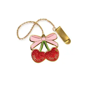Cherry Bookmark Charm