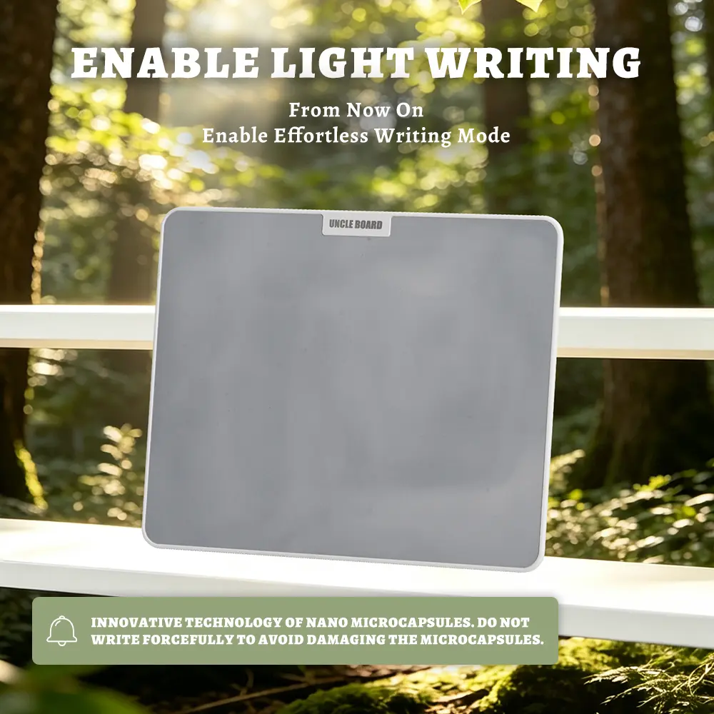 15-inch Magnetic Drawing Board for Kids - Battery-Free Portable Tablet with Stylus, Inkless Dry Erase Whiteboard, Partial Erase, Splash-Proof Design, Ideal for Home Office & Eco Gift