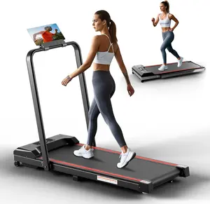 3.0 HP Under Desk Walking Pad Treadmill with Handle Bar- Portable Remote Control Treadmill with LED Display,Walking/Jogging/Running Machine for Home & Office