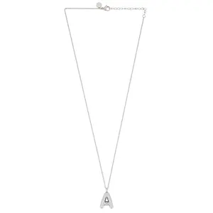 petit moments Bubble Initial Necklace in Silver
