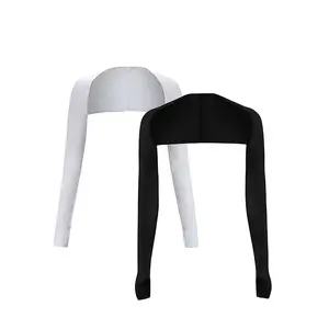 Women Cooling Shawl Arm Sleeve with Finger Hole, Comfortable & Breathable, Anti-UV, Ladies Sun Protection Cooler Shrug, 2-Pack Cool Shawl Arm Covers