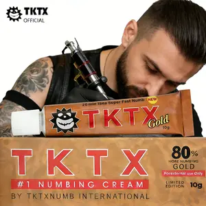 TKTX Tattooing Anesthetic Cream-Golden 80% Upgrade Edition-Painless Tattooing-Efficient Anesthesia Formula To Achieve Professional Painless And Comfortable Tattoo Experience.