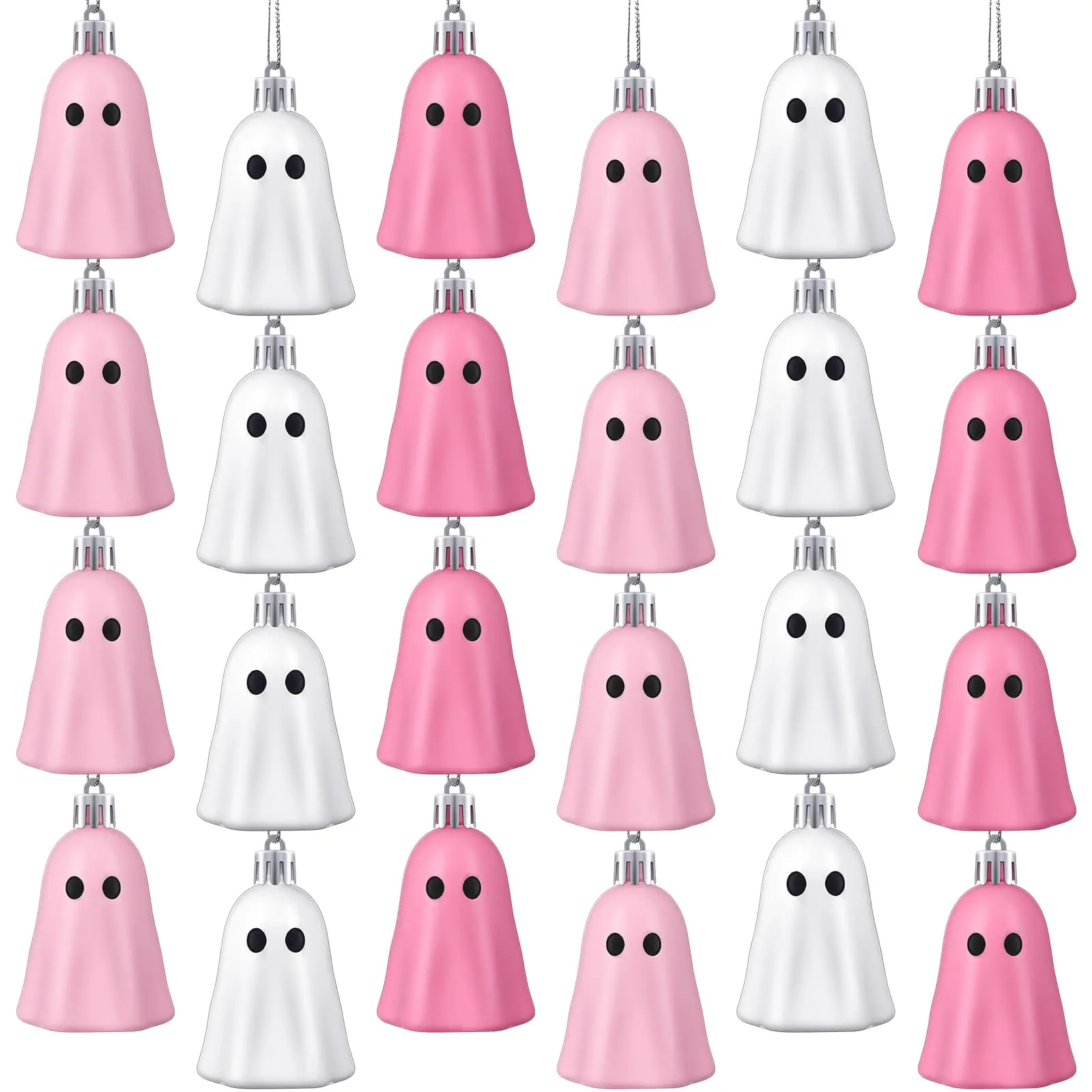 Halloween Decoration Pink Ghost Ornaments Ghost Hanging Pink Decoration for Birthday Party Holiday Seasonal Ghost Theme Party Supplies Indoor and Outdoor Window Patio Staircase, Pink Girls Easter Party Decoration, Pink Gift
