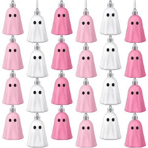 Easter Pink Ornaments Cute Ghost Hanging Pink Decoration for Birthday Party Holiday Seasonal Ghost Theme Party Supplies Indoor and Outdoor Window Patio Staircase, Pink Girls Easter Party Decoration, Pink Gift