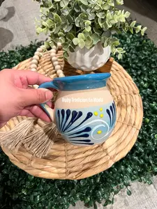 Mexican Clay Mug/ Clay Cups/ Jarritos Mexicanos/ Tazas Artesanales/ Artesanias Mexicanas Ceramic Traditional