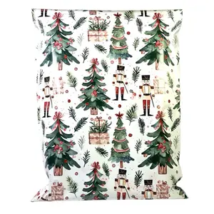 Posey & Post Co. “Nutcracker” Holiday Poly Mailer Pack of 10 | Aesthetic Shipping Bags, Cute Small Business Packaging, Pretty Christmas Mailers