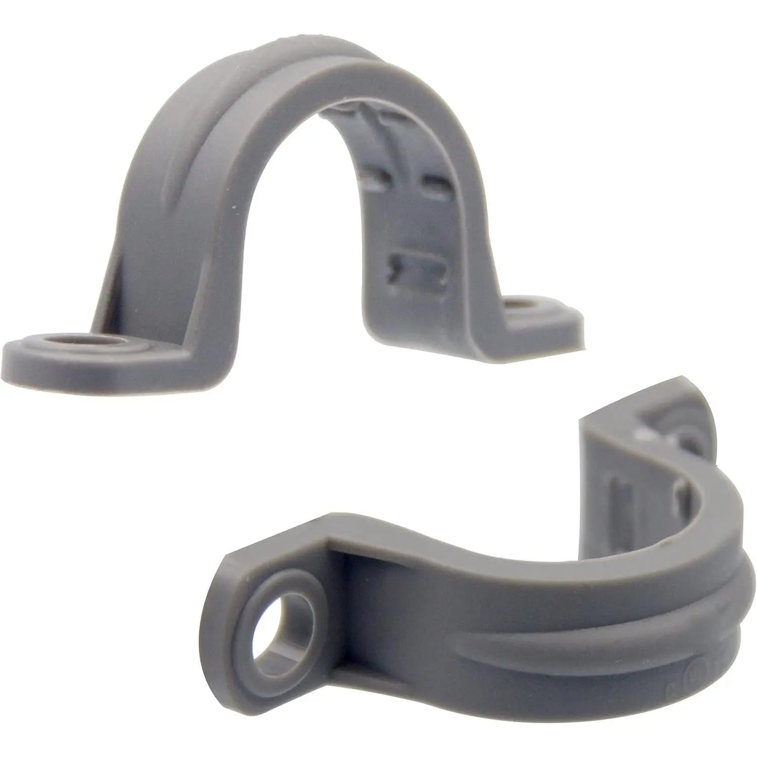 12pcs 1/2 Inch PVC Pipe Straps  2 Holes Plastic Conduit Strap for pipes conduit and cables UL Listed