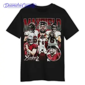 Baker Mayfield Shirt, Football American Graphic Vintage, Football 90s Inspired Gift Fan Unisex Shirt