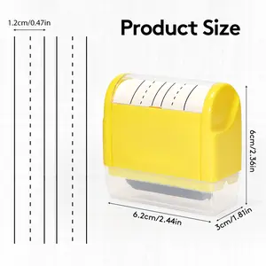 Double Line Stamp Practice Roll Ink Roller, Automatic Ink Refill, Teacher Stamps for Kids Handwriting, Math Equations, Writing Chinese Characters, Office Supplies