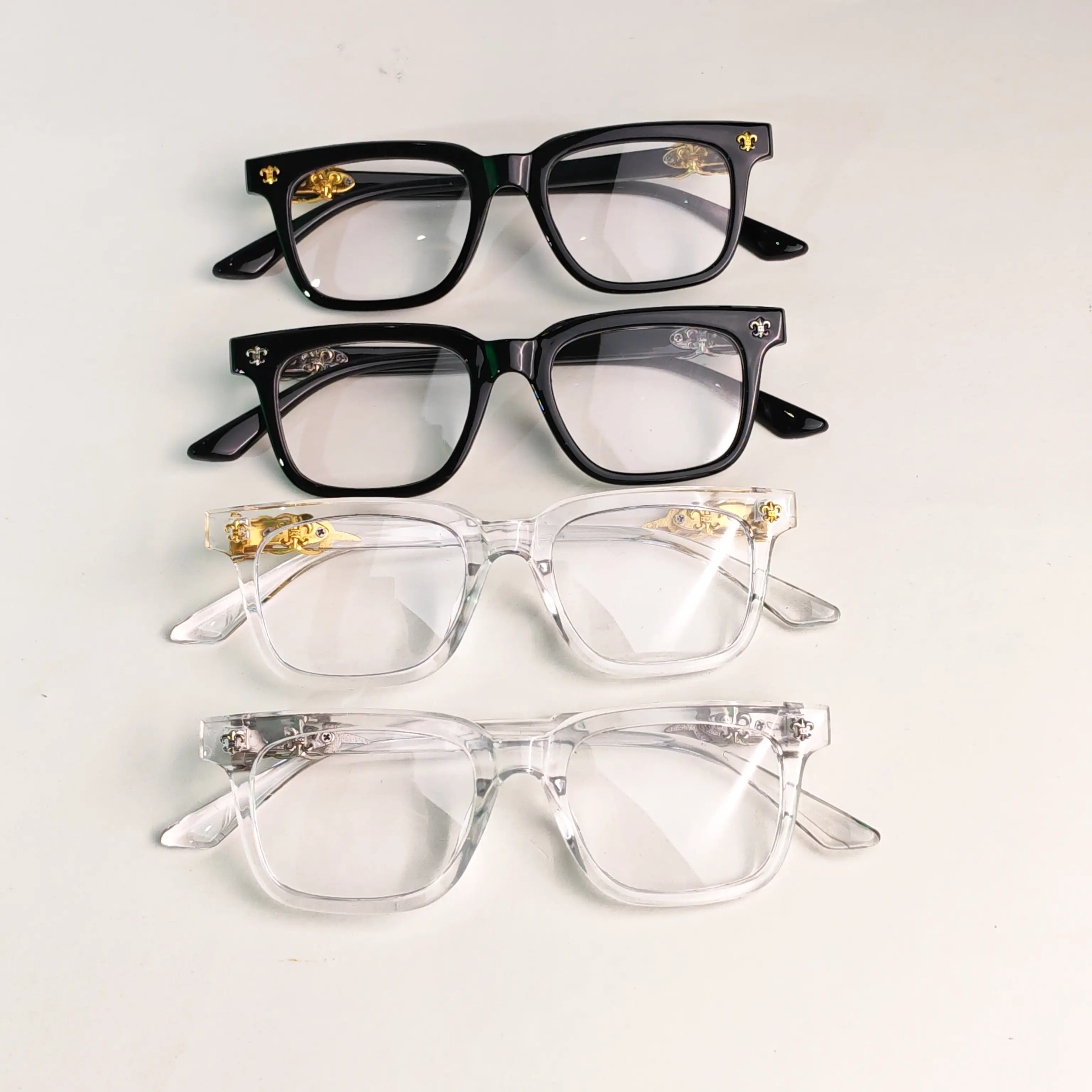 Premium Blue Light Blocking Glasses, Vintage Square Frame Eyewear for Men Women, Anti Eye Strain Computer Glasses for Office, Gaming & Reading