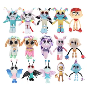 Kawaii Dandy's World Plush Toys Twisted Eggson Painted Patterns Eggson Game Peripheral Birthday Xmas Gifts Toys for Kids Home De