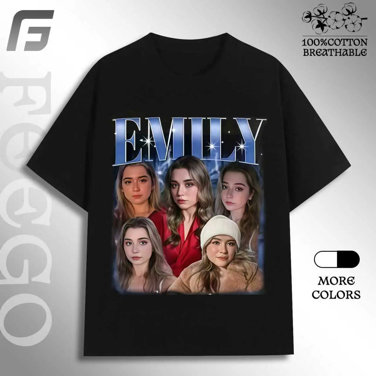 Feego Custom Bootleg Rap Tee Shirt Unisex Vintage Graphic T-Shirt for Boyfriend Girlfriend Personalized Streetwear Crewneck Cotton Soft Breathable Classic Fit Casual Tropical Summer Top Menswear Customized - Shortsleeve y2k  outfits  men