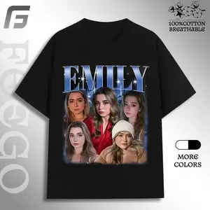 Feego Custom Bootleg Rap Tee Shirt Unisex Vintage Graphic T-Shirt for Boyfriend Girlfriend Personalized Streetwear Crewneck Cotton Soft Breathable Classic Fit Casual Tropical Summer Top Menswear Customized - Shortsleeve y2k  outfits  men