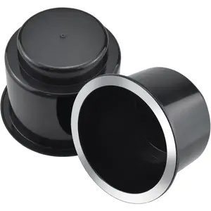 Black Sofa Cup Holder, Insert Universal Cup Drink Holde for RV , , Sofas and Golf Carts (2-)