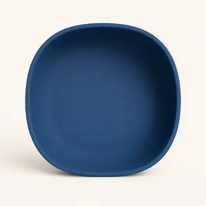High Edge Silicone Plate | No Spills! ️ Microwave Safe