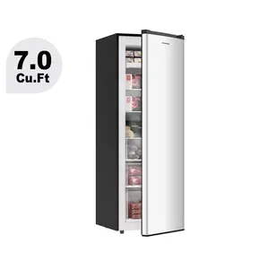 BANGSON 7.0 Cu.Ft Upright Freezer, Single Door Freezer, Stand freezer, Convertible Upright Freezer/Refrigerator,Single Door for Kitchen, Office, Apartment, Gift Idea, Christmas Gift