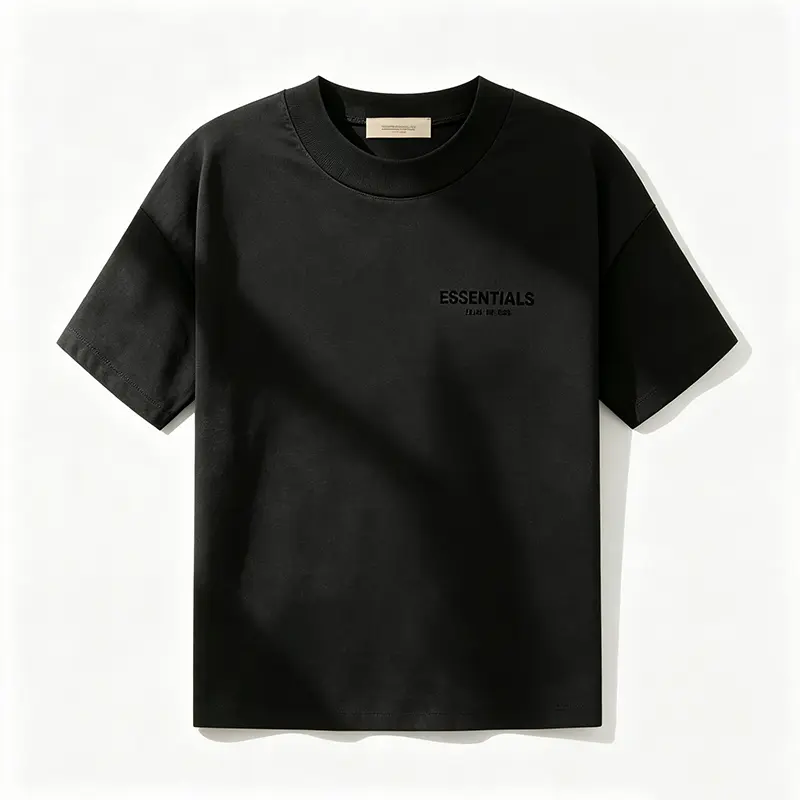 Fear of God Essentials Men's Crewneck T-Shirt - Men's Short-Sleeve Top, Modern Minimalist "Stretch Limo" Colorway, Ideal for Everyday Casual Wear