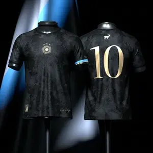 Premium El Pulga #10 Black Soccer Jersey – Vintage Streetwear Football Shirt, Breathable Sports Top, Gym Athletic Tee, Gift for Him