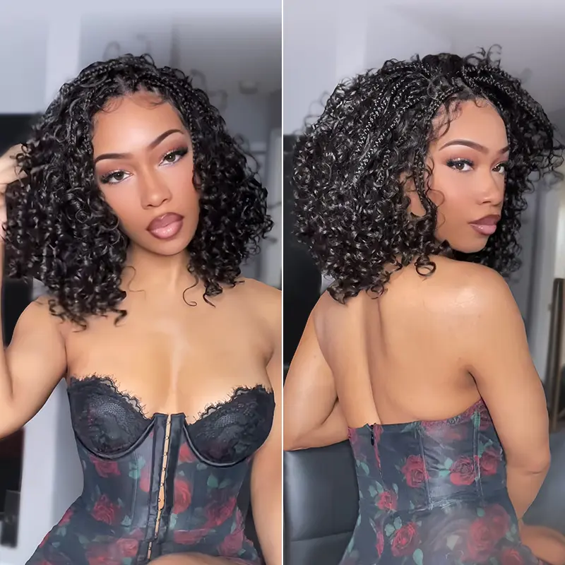 [Limited Deal] Frodio Veralux™ 13x6 HD Pre-Cut Lace Wig | Glueless, Wear & Go, Boho Braids Water Wave Wig – Premium Fiber, Beginner Friendly #summervibes