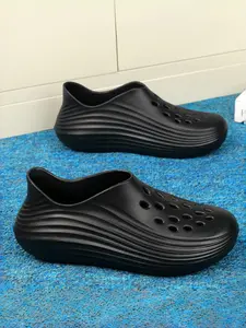1 Pair 5-Color Daily Casual Slip on Clog Shoes (39-46 Men's Sizing) - EVA Upper + EVA Outsole + Breathable Hole Design, For Daily Casual Outfits, Breathable & Comfortable, Lightweight & Versatile, Trendy & Casual, Minimalist Casual Clogs
