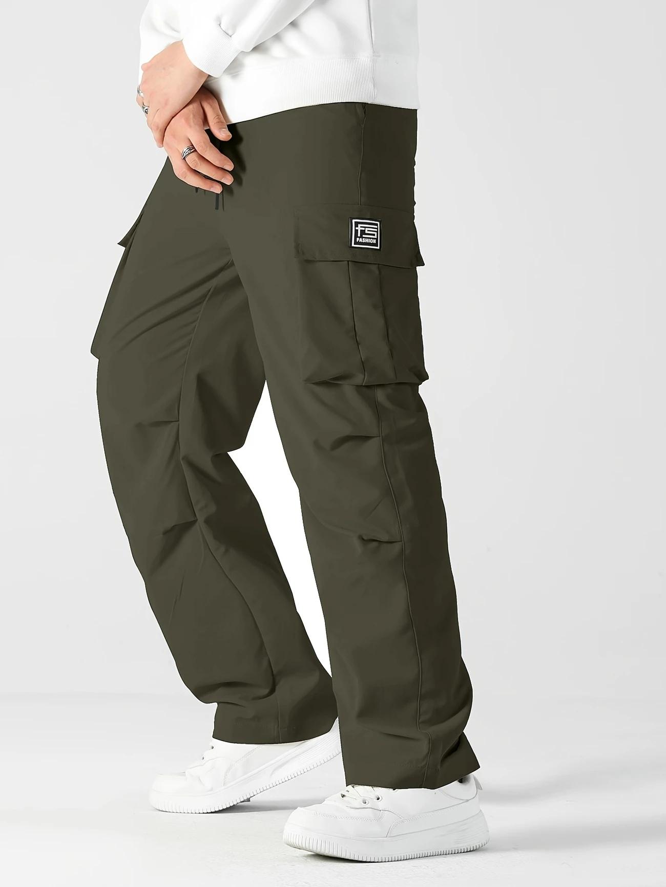 3 Pack Men's Tactical Cargo Pants, Elastic Waistband & Multi-Pocket Design, Perfect for Spring & Summer, Ideal for Outdoor Activities