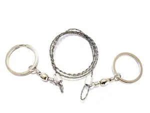 6 of Stainless Steel Wire Saw Metal Cable Saw Emergency Survival Saw Hand Pocket String Rope Saws PVC Pipe Cable Saw for Wood, Pipe,Camping, Hiking, Hunting