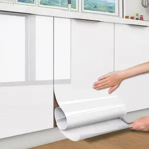 1 Roll White Contact Paper for Cabinets Countertops, Waterproof Peel and Stick Wallpaper Designs for Kitchen Bathroom Living Room Walls Kitchen Cabinets, Vinyl Furniture Stickers Decorative Self-Adhesive Film （Glitter White）Countertop Contact Paper