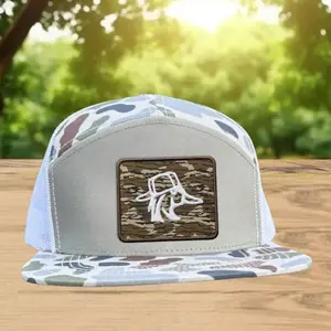 [COMBO BUY 1 GET 2 ] Redneck Duck Embroidered Bottomland Camo 7-Panel Trucker Hat | Hunting Snapback