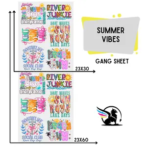 Summer VIbes | Premade DTF Transfer Gang Sheet For Graphic Tees